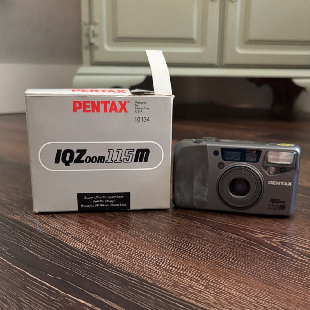 Pentax IQZoom 115M Camera - Black and Gray